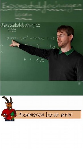 Exponentialgleichungen lösen | exponentielles Wachstum lösen | Zunahmefaktor Exponentialfunktion