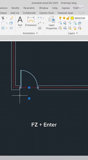 Learn AutoCAD: Drawing a Door with YQArch Plugin