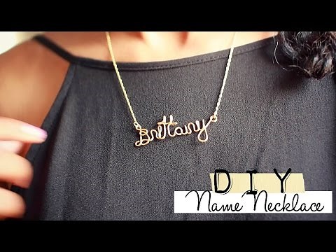 ♡♡How to: Wire Name Necklace♡♡