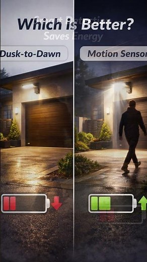 Motion Sensor vs Dusk-to-Dawn. Which Solar Light is BEST? #solar #solarstreetlight #solarlight