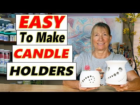Making Candle Holders on the Wheel