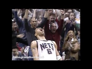 Kenyon Martin sendback on Antoine Walker + Jason Kidd - Richard Jefferson alley-oop connection