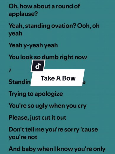 Take A Bow lyrics by Rihanna #rihanna #takeabow #lyrics #fyp #music_lyrics1594