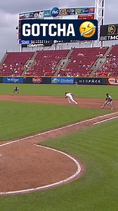 9M views · 43K reactions | Hidden ball trick … except the ball was in center field.  | MLB | Facebook