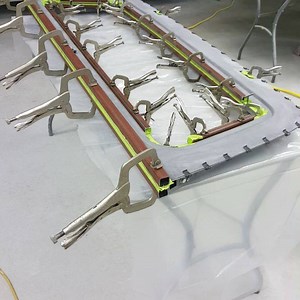 12 reactions | Panel section adhesion using epoxy. #Panelbonding #fiberglass #3m #3madhesive | Jeff Lilly Restorations | Facebook