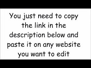 How to edit any website on your browser