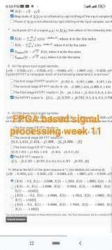 FPGA based signal processing week 11