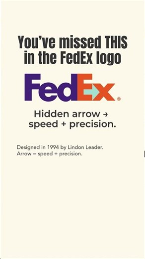 The Hidden Meaning in the FedEx Logo | #Shorts