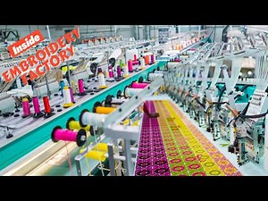 Inside a Machine Embroidery Factory