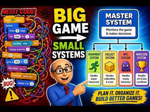 How to Build BIG Scratch Games Without Getting Lost | Mini-Master Flowcharts
