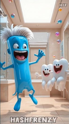 Toothbrush vs Teeth | The Funniest Dental Battle Ever! 😂💥 #shorts