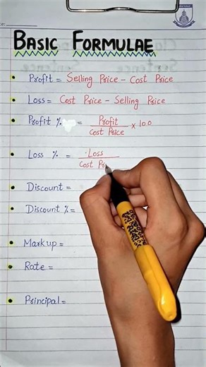 Basic Formulas | Financial Arithmetic Formulas | Formulas Viral Shorts | YouTube Viral Shorts