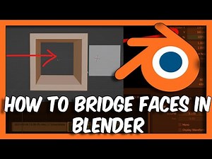 Blender 3.6 How To Bridge Faces In Blender - Tutorial For Beginners