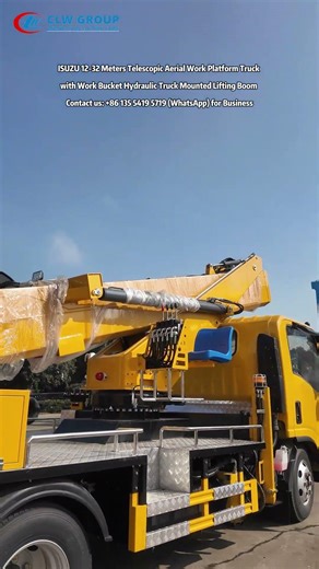 ISUZU 12-32 Meters Telescopic Aerial Work Platform Truck with Bucket & Hydraulic Lifting Boom