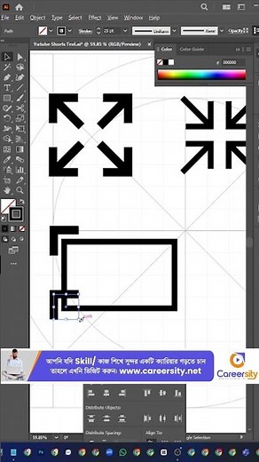 Fullscreen Icon logo design. Expand to full sc #icondesign #trending #tutorial #shorts