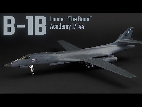 Rockwell B-1B Lancer USAF 1/144 Academy 12620 Full Build Video | RWO Models