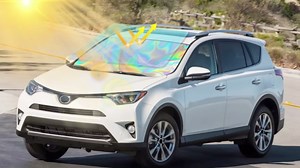 Bestview Windshield Sun Shade for 2017 2018 2019 2020 2021 2022 2023 Mazda CX5, Foldable Front Laser Titanium Silver Window Sunshade Sun Visor Accessories Protector Block UV Rays Heat