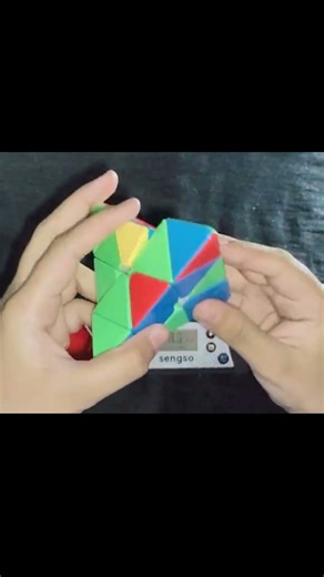 Solving a pyraminx on my new timer. #cubing #cuber #cube #cubes #cubers
