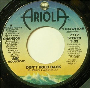 Chanson - Don't Hold Back