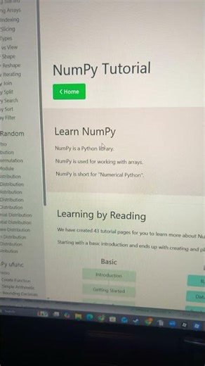 Numpy tutorial