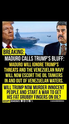 Occupy Democrats on Instagram: "Hit the ❤️ and share to spread this! Follow us 👉 @occupydemocrats ‼️#thefightcontinues & vote 🗳️ > 💙 ———————————————— ‼️Call to action 👉 #sharethis ‼️ ———————————————— • • #venezuelawar #trumpisnotfittobelresident #stoptrumpswar"