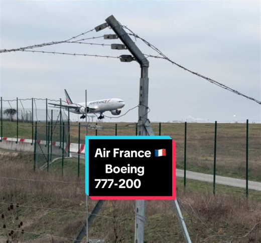 Airfrance B777-200 landing in CDG 🇫🇷 #cdg #adp #airfrance #boeing @Air France @Paris Aéroport