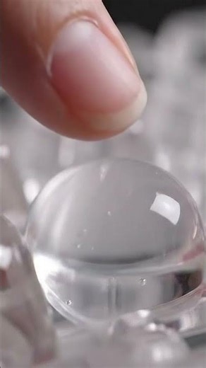 Keyboard ASMR | Jelly-glass keyboard with wobble rings & soft taps | relaxing, satisfying