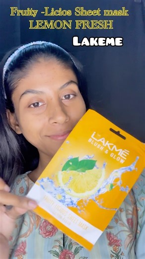 LAKEME Sheet mask #review #youtube #viral #shortvideos #trending #youtubeshorts #shortsfeed #viral