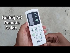 Godrej AC remote full function | How to use godrej Ac remote control