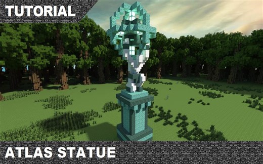 【Minecraft建筑教程】如何建造阿特拉斯雕像