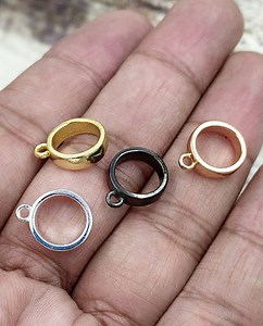 10pcs Open Back Bezel Charm Frames | Round 10mm Blank Bezels | DIY Resin Jewelry Findings | Gold, Silver, Rose-gold, Black | Small Charms - Etsy