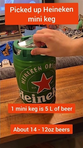 I picked up the Heineken mini keg for my man cave! 🍻 #shorts