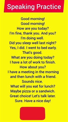 Daily english conversation between two people | English Speaking Practice #english #learnenglish