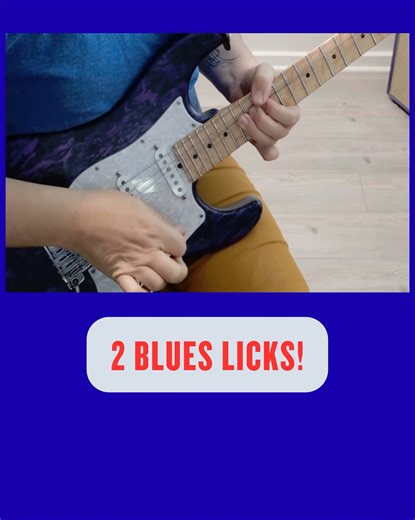Learn these 2 blues licks! #guitarlesson #blueslicks #bluesguitar