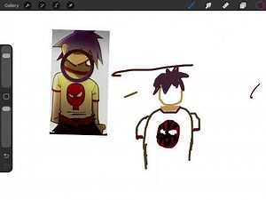 Drawing 2d from the gorillaz