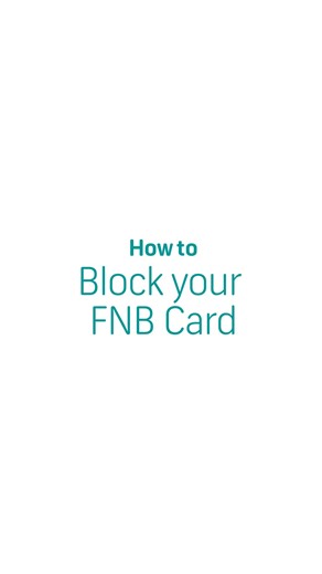 FNB Namibia on Instagram: "Whether you’ve lost your card or just want extra peace of mind, here’s how to block your card on the FNB App. #HowToFNBApp #FNBNamibia"