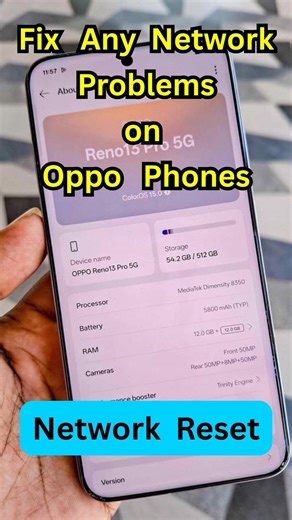 How to Network Reset on Oppo Android Phone | Fix Network Problems on Oppo #oopo #reset
