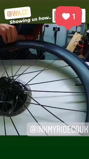 Custom wheel decal installation #cyclingvideos #visionwheels