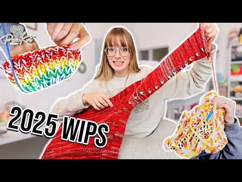 Finishing my 2025 WIPS | PassioKnit Vlog