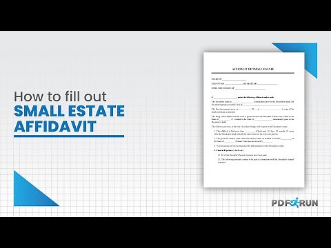 How to Fill Out Small Estate Affidavit | PDFRun