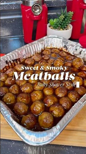From Pan to Party: Baby Shower Meatball Magic! 🍽️ #inthekitchenwithstacey #meatballs #food #fyp