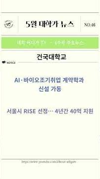 [2026 Campus News] Campus News: Key University Updates for the 4th Week of May
