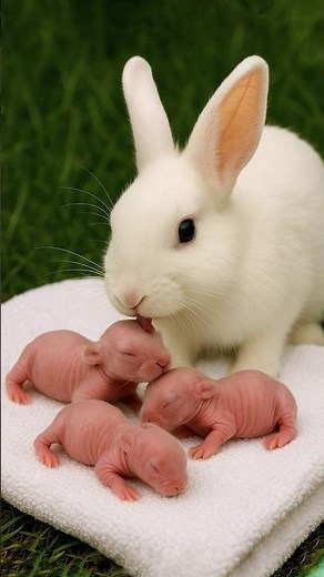 Cute Rabbit Baby | Baby Rabbits Growing Up Day By Day #animals #rabbit #growth