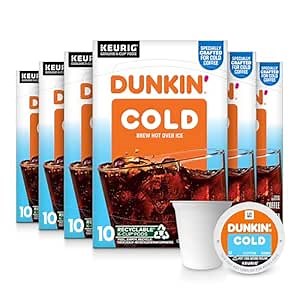 Dunkin' Cold Coffee, 60 Keurig K-Cup Pods
