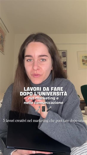 Cinque lavori nel marketing post università 👩🏼‍🎓🤳🏻✨ ##master##marketing##comunicazione##università