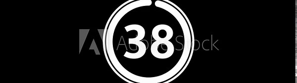 Circle Countdown Timer One Minute animation Countdown from 40 to 0 Seconds on Black Background with Alpha Channel, 40 Second Digital Timer Animation, Motion Graphics Countdown Clock Video 4k