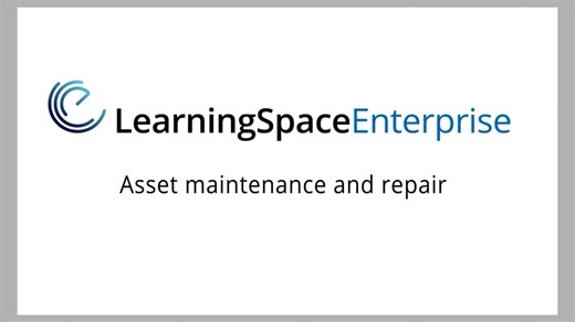 Asset maintenance and repair - LearningSpace Inventory
