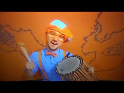 Blippi and his family play his world instruments is family plays his instruments and blippi died