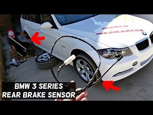 HOW TO REPLACE REAR BRAKE SENSOR ON BMW E90 E91 E92 E93