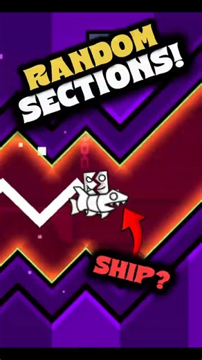 geometry dash but every section is random #geometrydash #gd #geometrydashgame #gdlevel #gdlayout